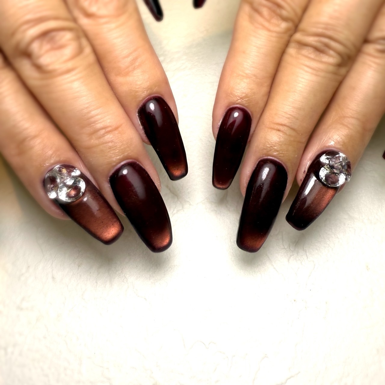 マグネットネイル🤎❤️